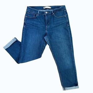 Levi's Mid Rise Skinny Jeans Women's Size 12 Medium Wash Stretch Denim